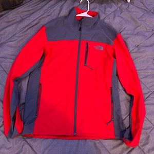 The North Face Lightweight Jacket Red and Gray Size Medium